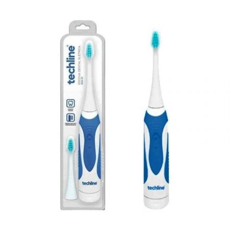 Escova Dental Elétrica Techline +Refil EDA 01-Azul