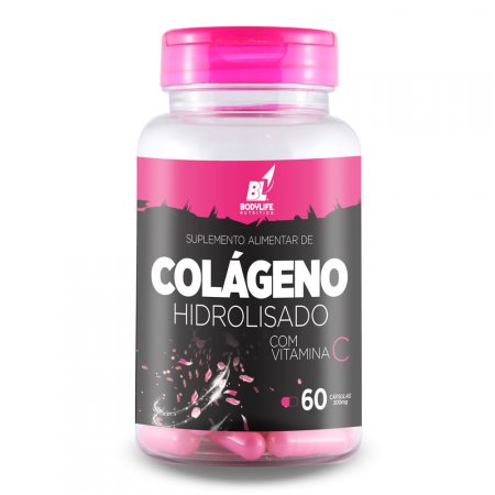 Colágeno Hidrolisado Com Vitamina C 60 Capsulas 500 Mg 4 Un - Linduras