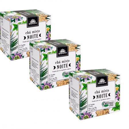 Harmonia Noite Chá Orgânico p Relaxar Maracujá Capim 30 sach