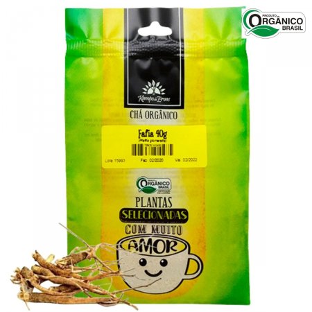Fáfia Chá Orgânico em pó das Raízes Kampo de Ervas 40 gramas