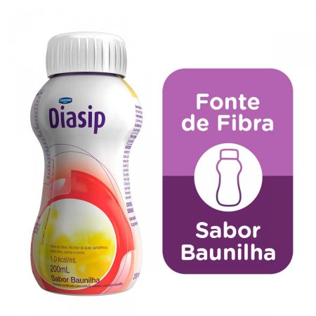 Suplemento Alimentar Diasip Danone Sabor Baunilha com 200ml