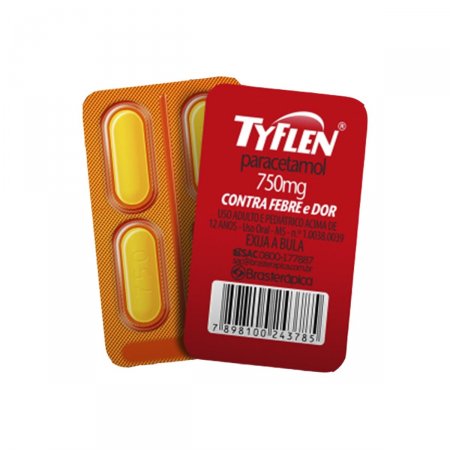Tyflen 750mg com 4 Comprimidos